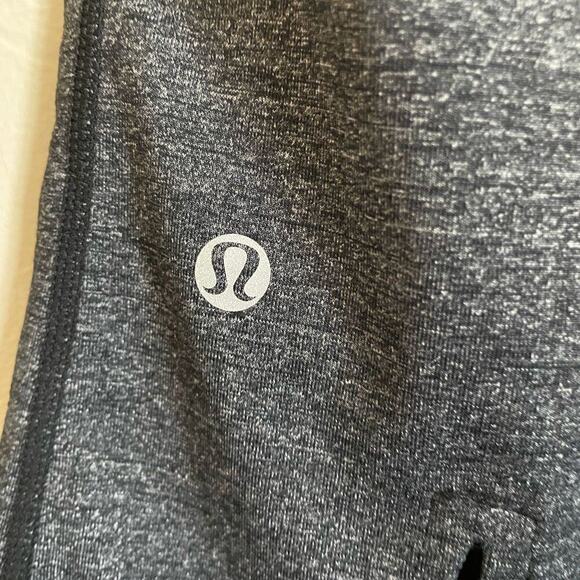 Lululemon‎ Purple & Heathered Black Gather & Crow Sz 4 Activewear Gym - Picture 4 of 6